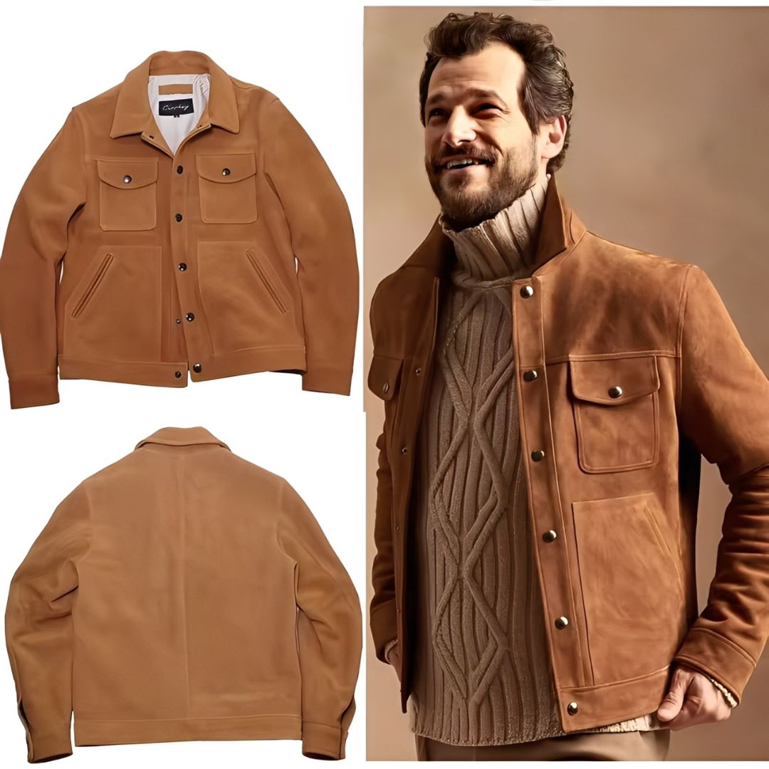 GIACCA IN PELLE SCAMOSCIATA "AUSTIN"