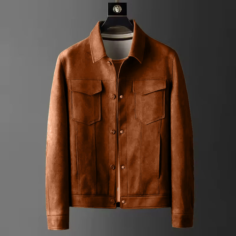 GIACCA IN PELLE SCAMOSCIATA "AUSTIN"